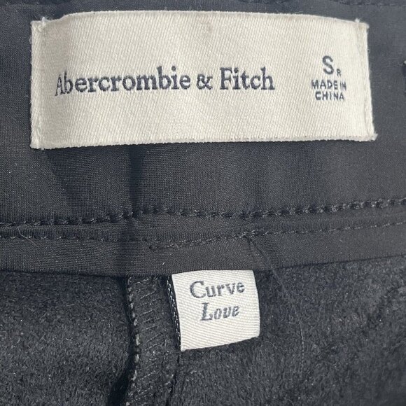 Abercrombie Fitch Curve Love Vegan High Rise Leather Pants Pleated Wide Leg Sz S - Picture 6 of 7